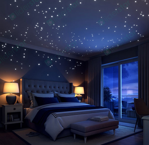 Glow in the Dark Star Wall Stickers by LIDERSTAR