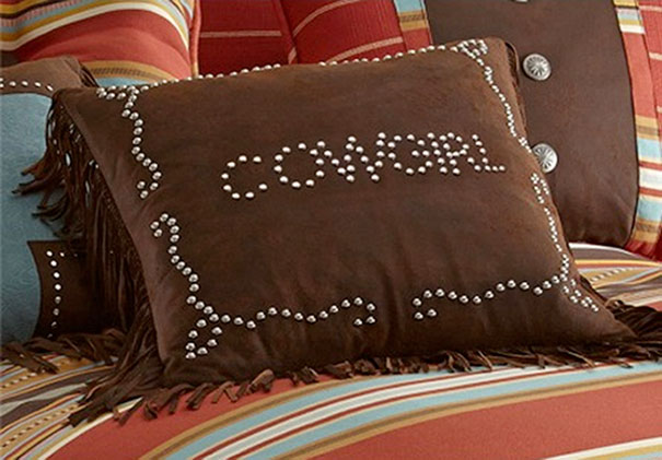 Retro Cowboy – Cowgirl Studded Pillow