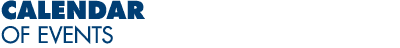 Calendar of Events