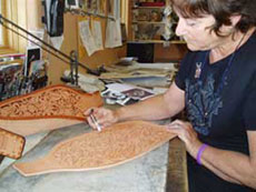 Lisa Skyhorse at work