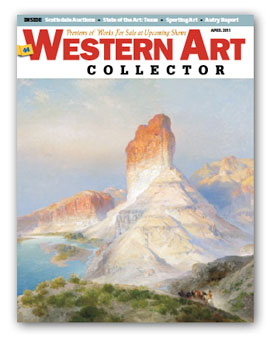 Western Art Collector Magazine cover April 2011