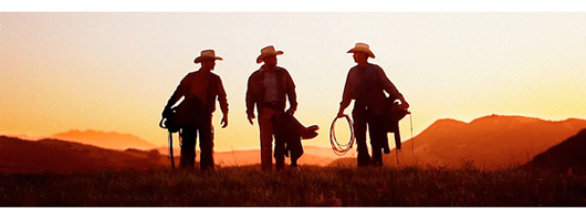 Cowboys at Sunset
